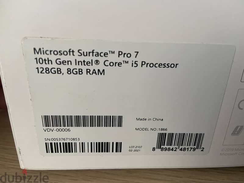 Microsoft surface pro 7 for sale in very good condition . 2