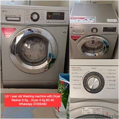 LG Washer with Dryer and other items for sale with Delivery