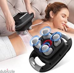 4 Heads Massage Gun Machine for Pain Relief with Percussion Massage 0