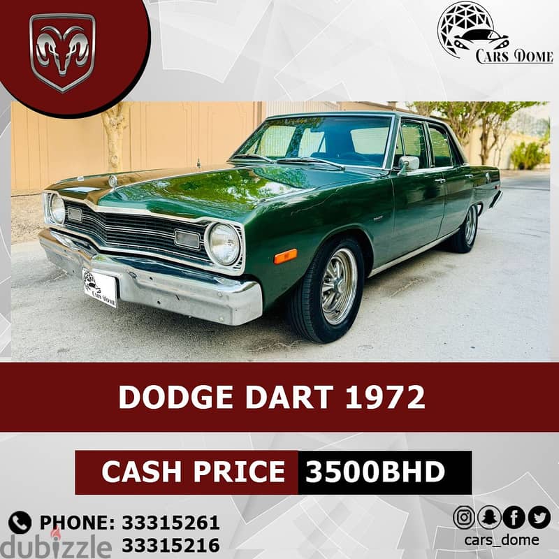 Dodge Dart 1972 Classic دودج دارت الكلاسيكية 9