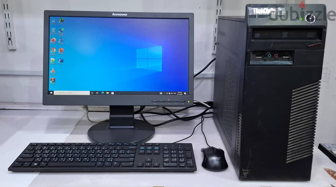 LENOVO Core i5 4th Generation Computer 19" Monitor 8GB RAM + 500GB HDD 1