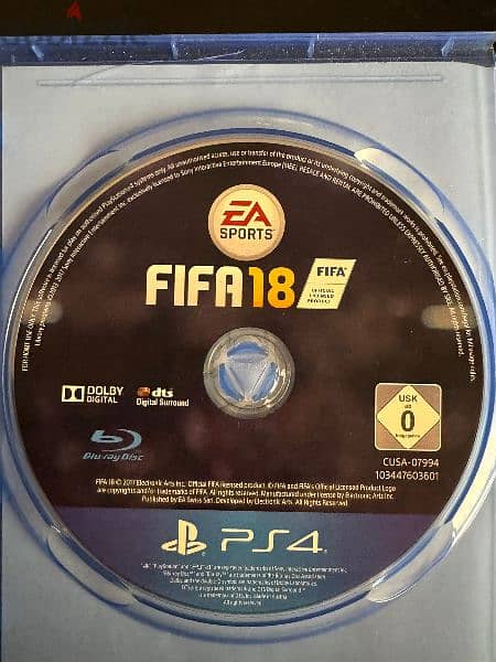 ps4 disc of fifa 18 2