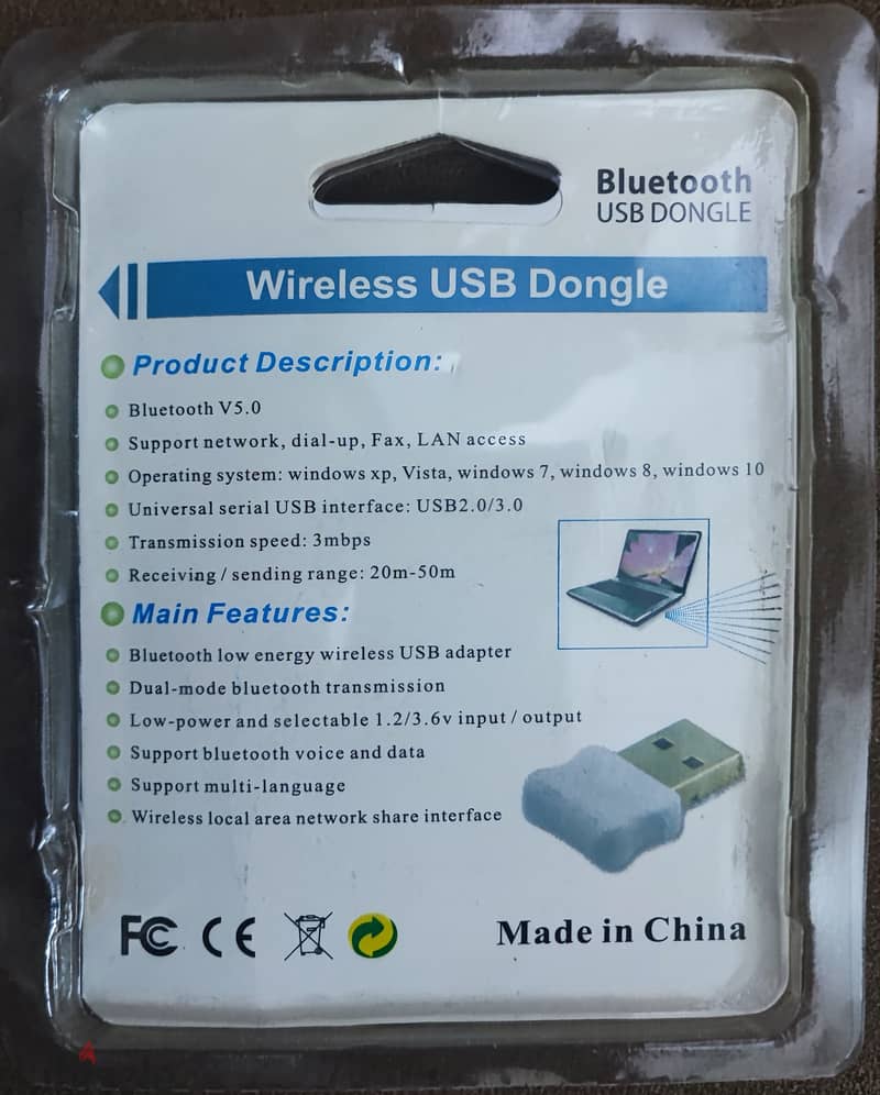 For Sale: Wireless Mouse 2.4GHz & 5.0 Bluetooth Wireless Dongle 3