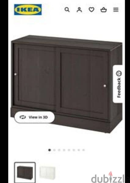 Ikea cabinet with sliding doors 1