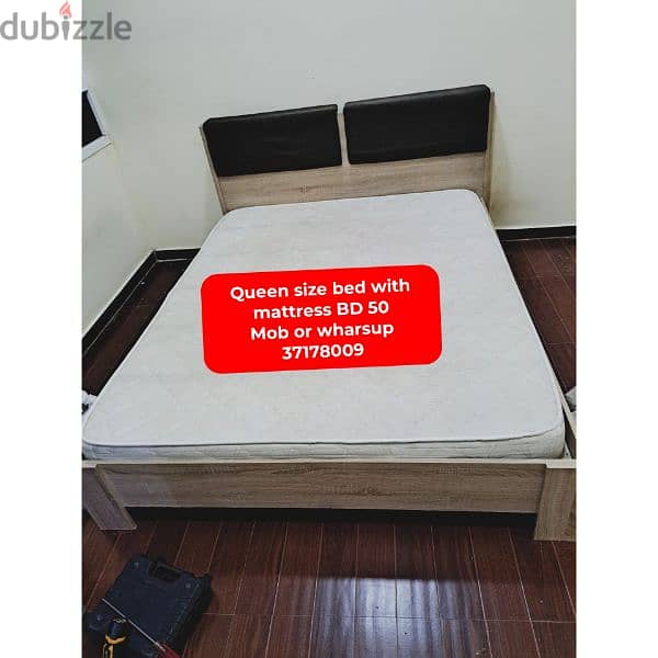 Bed with mattress size 120x200 and other household items for sale 7