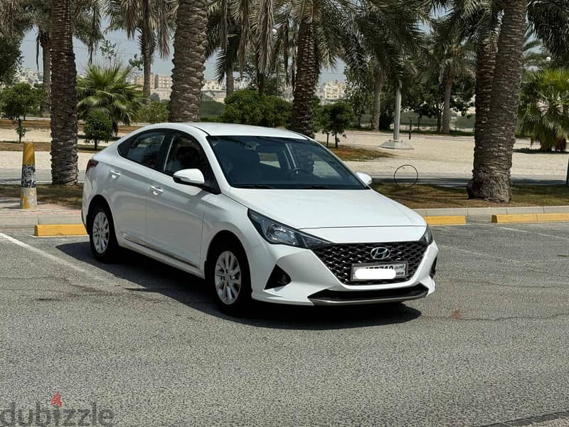 Hyundai Accent 2021 white 0