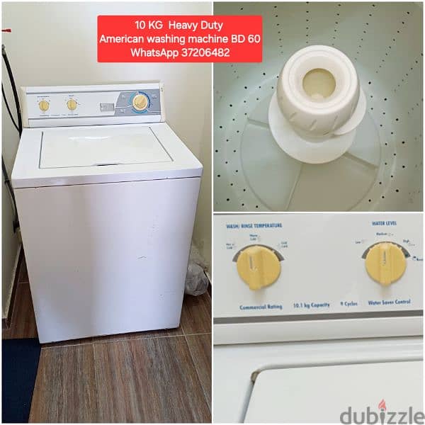 Toshiba washing machine and other items for sale with Delivery 19