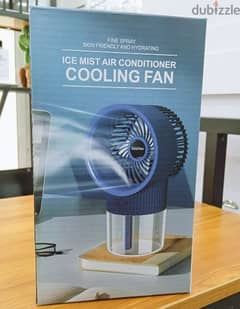 Ice mist air conditioner cooling fan