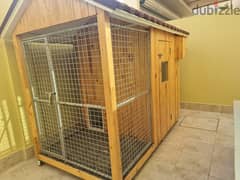 Luxury wooden dog house with spilt AC 0