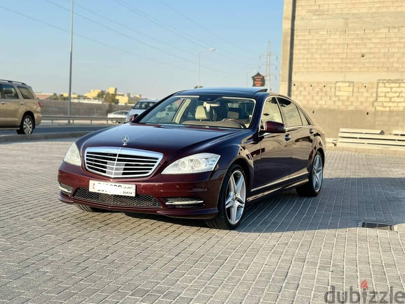 Mercedes-Benz S350 2011 maroon 1