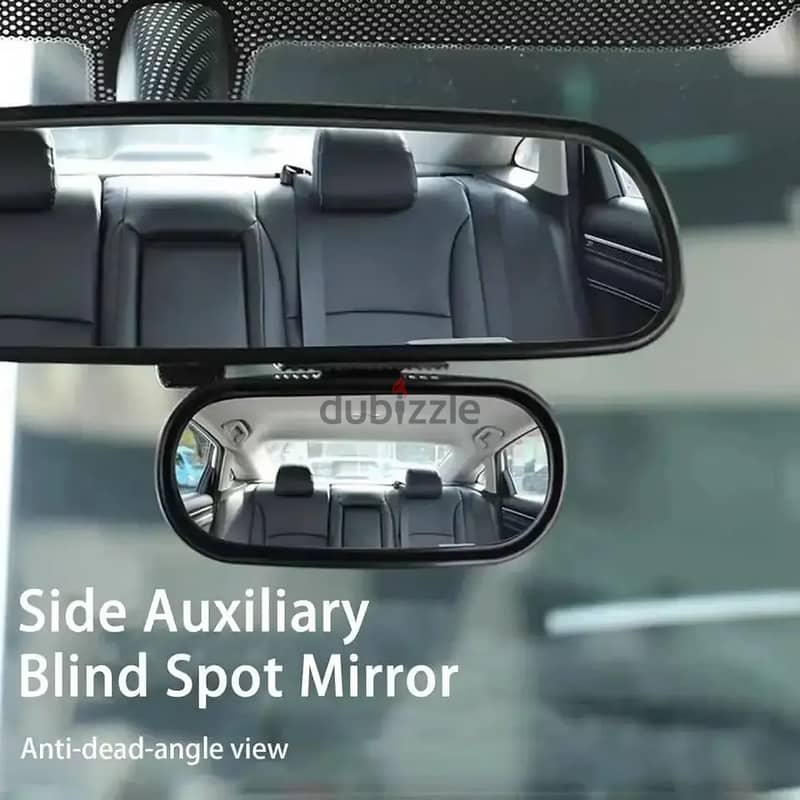 Car Rearview Auxiliary HD Glass Parking Aid Mirror 360-degree Wid 1