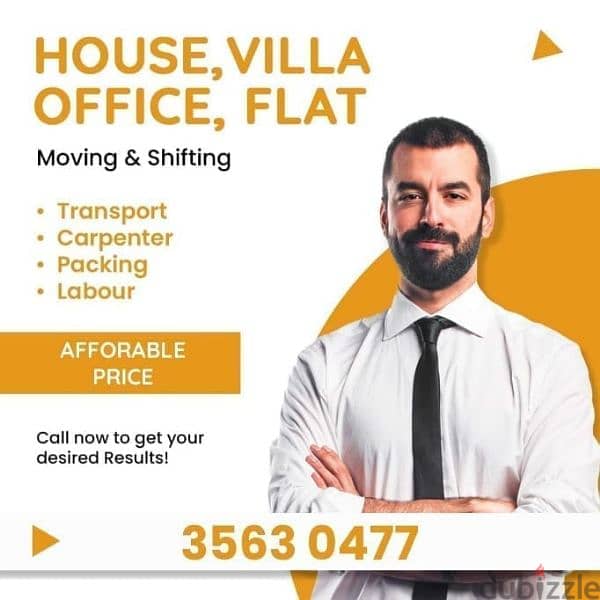 House shifting and moving transport carpenter labor available 0