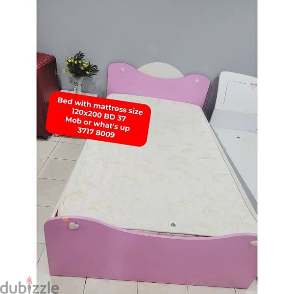 Singel bed with mattress and other household items for sale 3