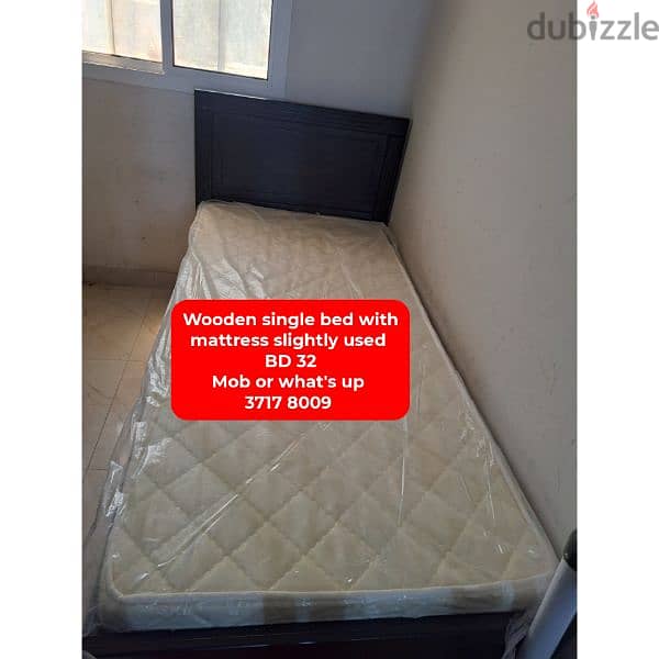 Singel bed with mattress and other household items for sale 4