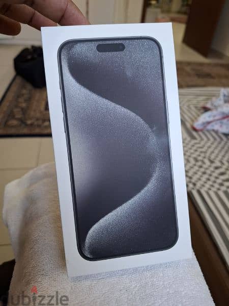 IPhone 15 pro Max 256 GB Black titanium sealed piece 450BD price 1