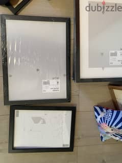 Five large IKEA frames