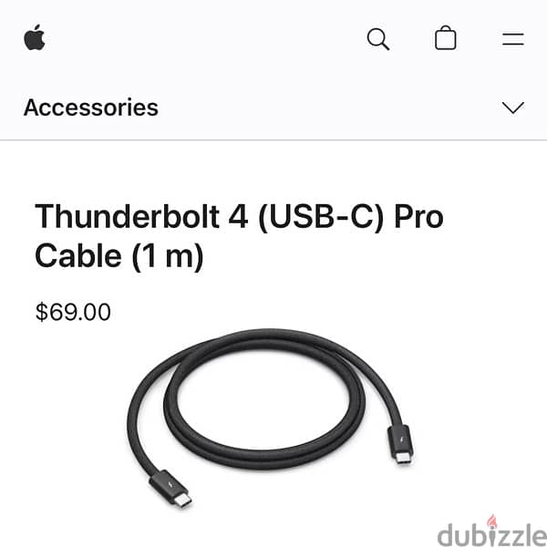 Apple Thunderbolt 4 (USB‑C) Pro Cable 3