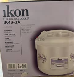 New and Sealed iKon electric rice cooker