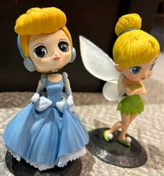 Cinderella and Tinker Bell figures