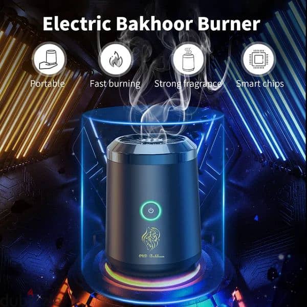 Burner Bakhoor Rechargeable USB Aroma Diffuser Electric Arabic Incense 1