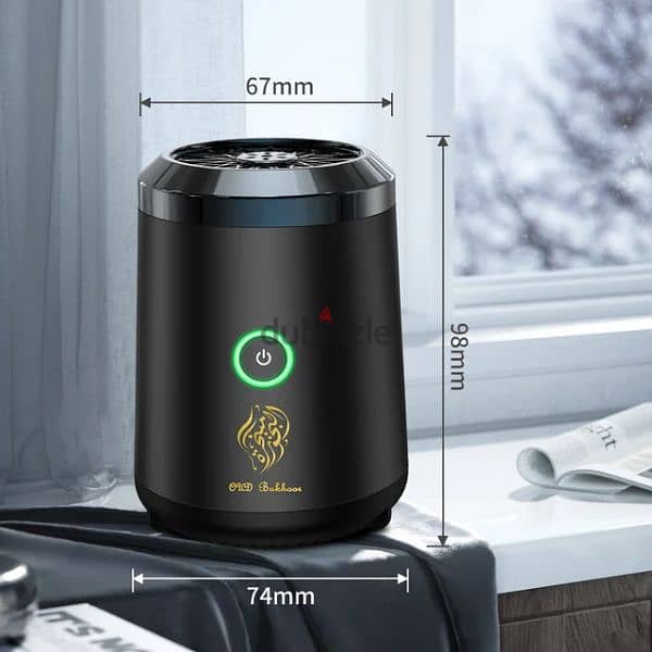 Burner Bakhoor Rechargeable USB Aroma Diffuser Electric Arabic Incense 2