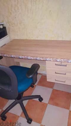 OFFICE TABLE + OFFICE CHAIR FOR SALE 0