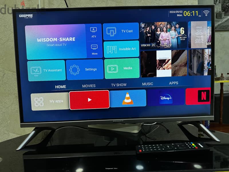 GEEPAS 32” Smart TV 0