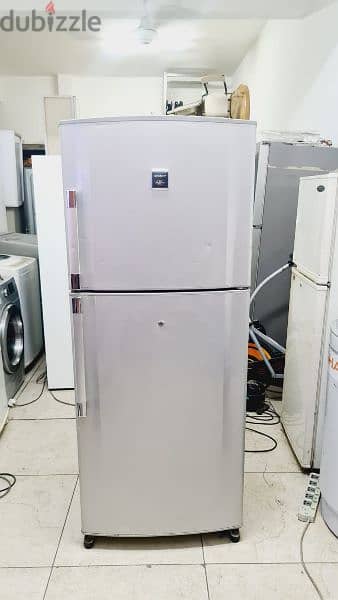 Sharp Double door fridge for sale with free delivery & Warranty 0