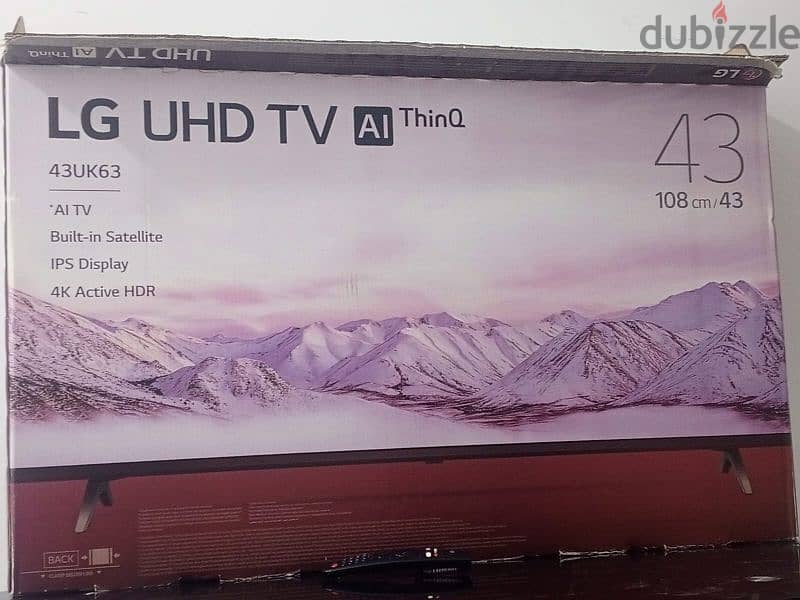 LG UHD TV 43 تلفزيونLGشغال نظيف 1