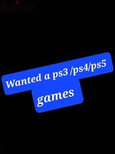 **Wanted** (ps3/ps4/ps5 used games)