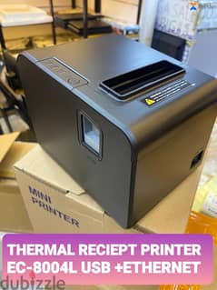 THERMAL RECEIPT PRINTER USB & ETHERNET POS 80MM. EUCCOI EC-8004L 0