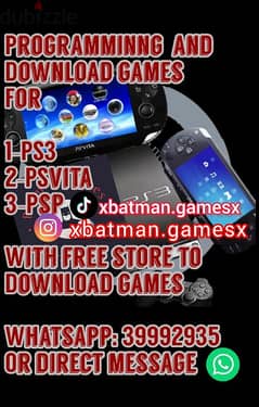 PS3 , PSP , PSVITA, PROGRAMMINNG SELL buy برمجة وبيع وشراء  البليستيشن 0