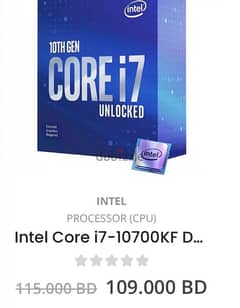 intel I7 10700kf 0