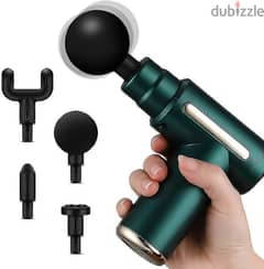 Mini Massage Gun Deep Tissue Massage Gun,usb Recharge,4 Massage Heads