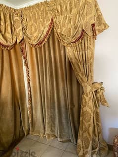 Curtains with chiffon, railings and hooks 0