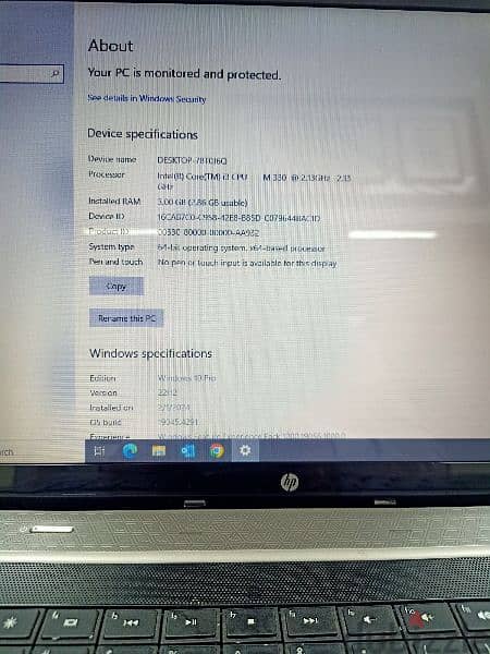 HP laptop core i3 3GB Ram for sale 7