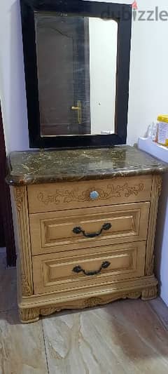 dressing table with mirror