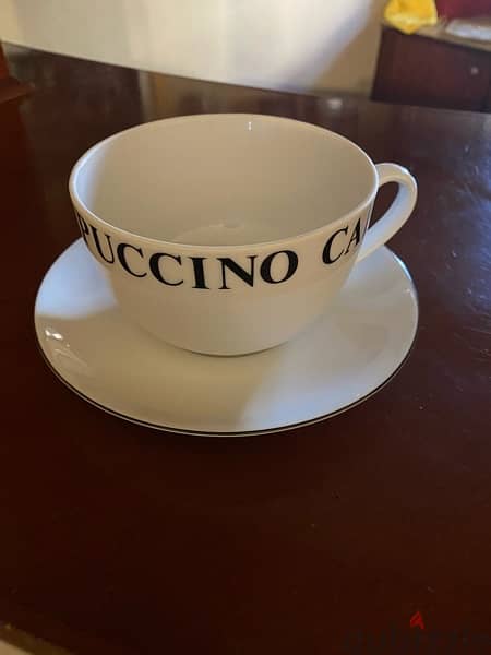 New from The One Cappuccino Cups and Saucers set of 4 1