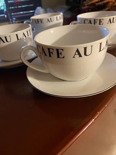 New from The One Cappuccino Cups and Saucers set of 4 6