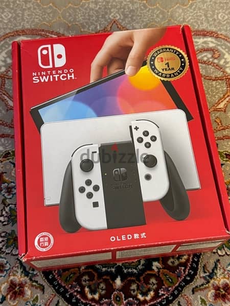 nintendo switch oled 64gb one game with box 8