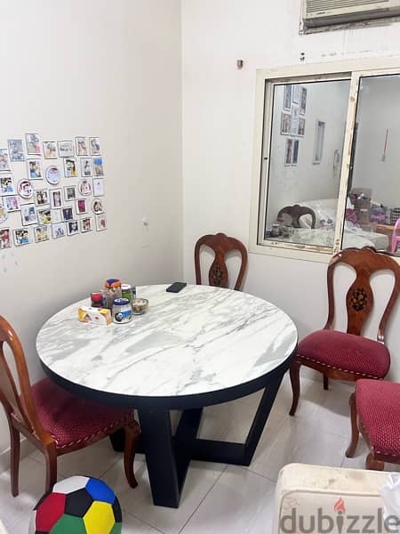 table with 4 chair, dressing table , Cart without bed 2