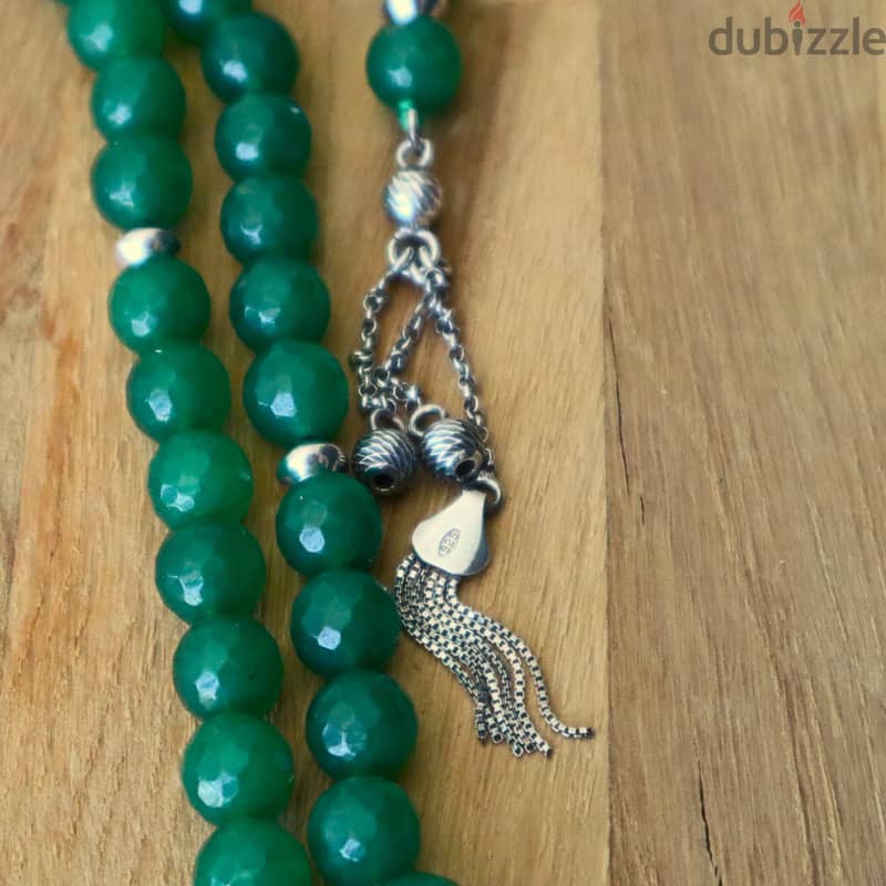 Emerald Green Quartz Tasbih 2