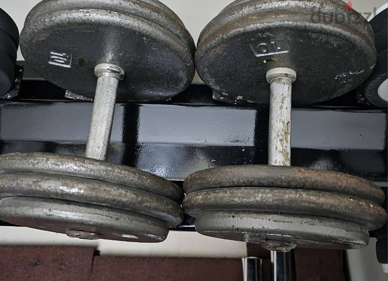 dumbells for sale 26kgx2 + 10kgx2 دمبل للبيع 0