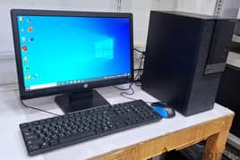 DELL Core i7 7th Generation Computer Set 256GB SSD 8GB RAM 19" Monitor