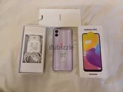 Samsung Galaxy F04 4GB ram 64GB storage with box and charger