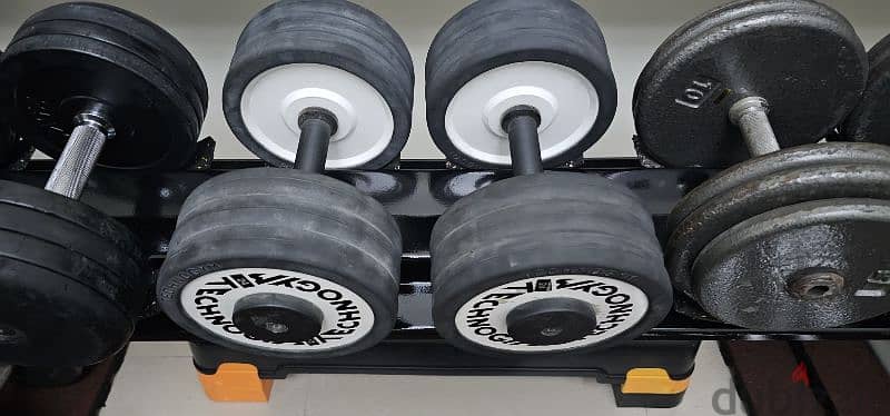 Technogym dumbbells 24kg×2 + 30kg×2 0