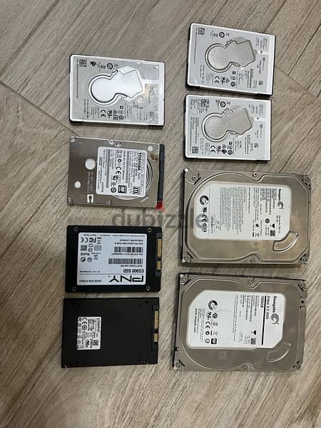 hard disk and ssd used 0