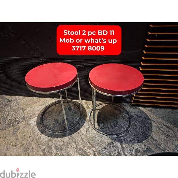 Dinning table with 6 chairs and other household items for sale 2