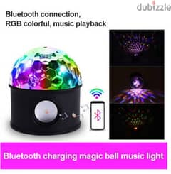 Bluetooth Music Light Rechargeable Smart Colorful Crystal Ball Light 0