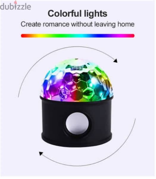 Bluetooth Music Light Rechargeable Smart Colorful Crystal Ball Light 2